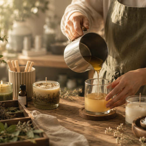 Pouring Candle